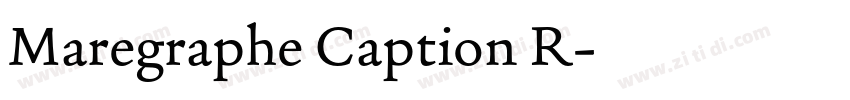 Maregraphe Caption R字体转换